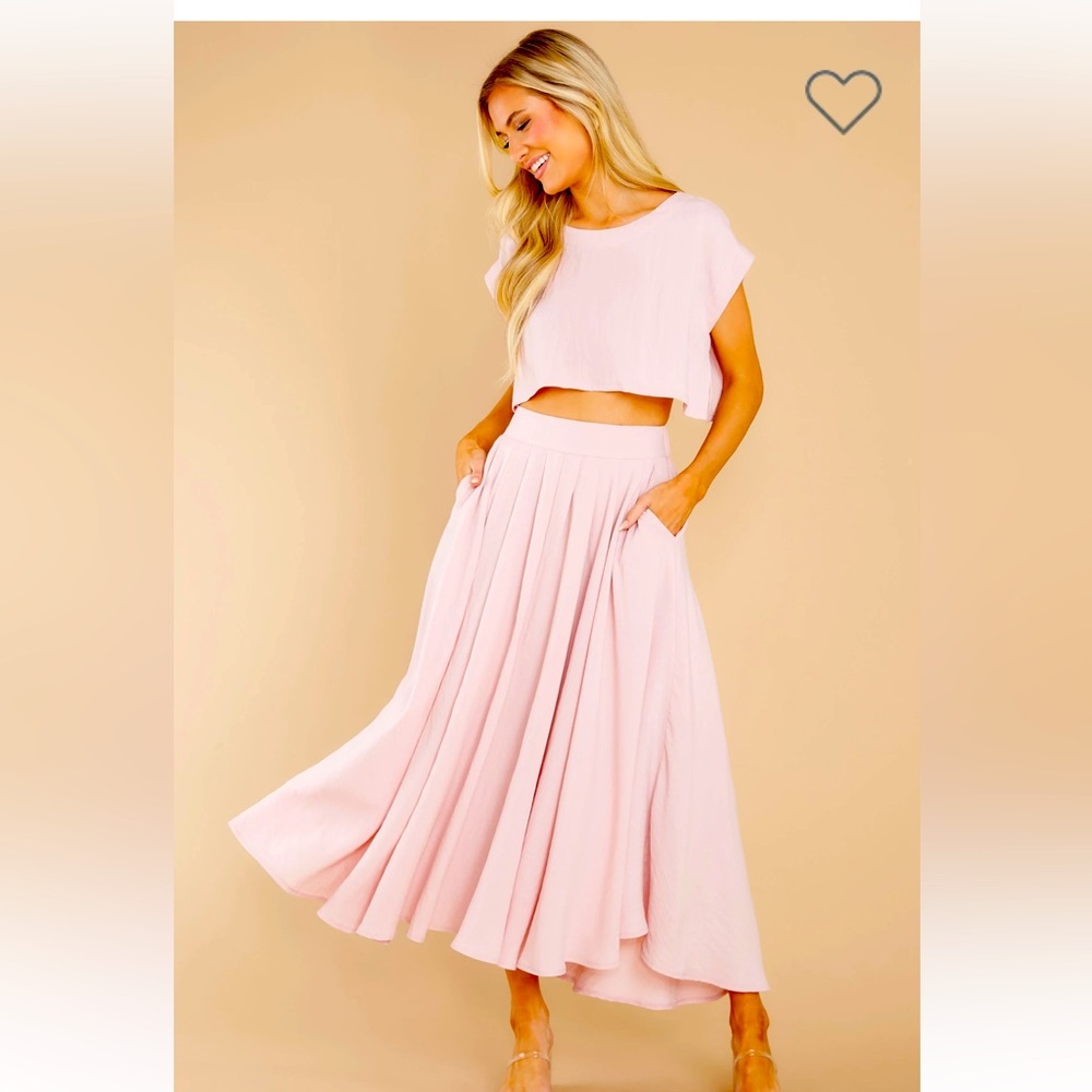 Skirt and Crop Top Set